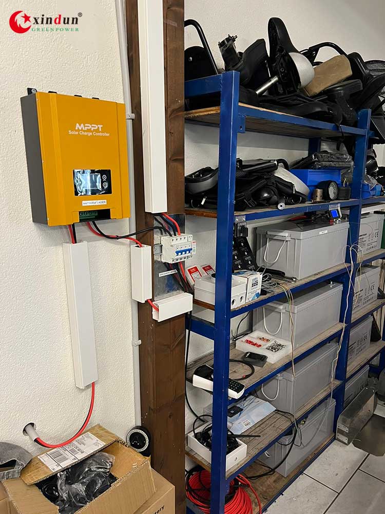 50 amp mppt solar charge controller system installed in switzerland