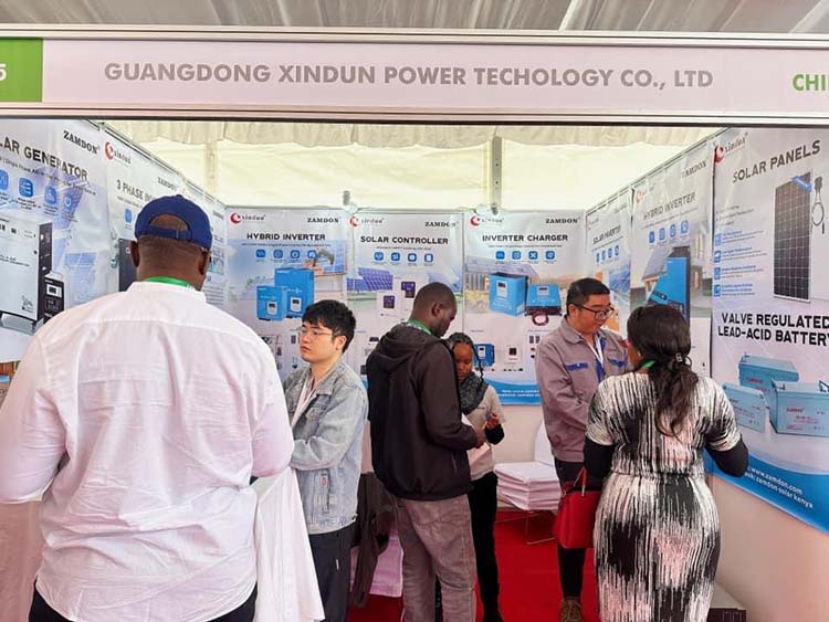 xindun power shines at 9th solar africa 2024 in kenya and solar inverter kenya show at the solar expo