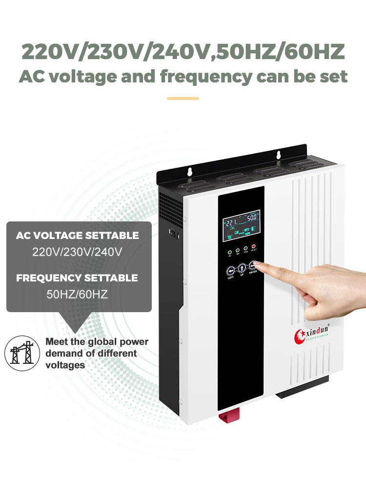 hp battery less inverter ac voltage and frequency can be set