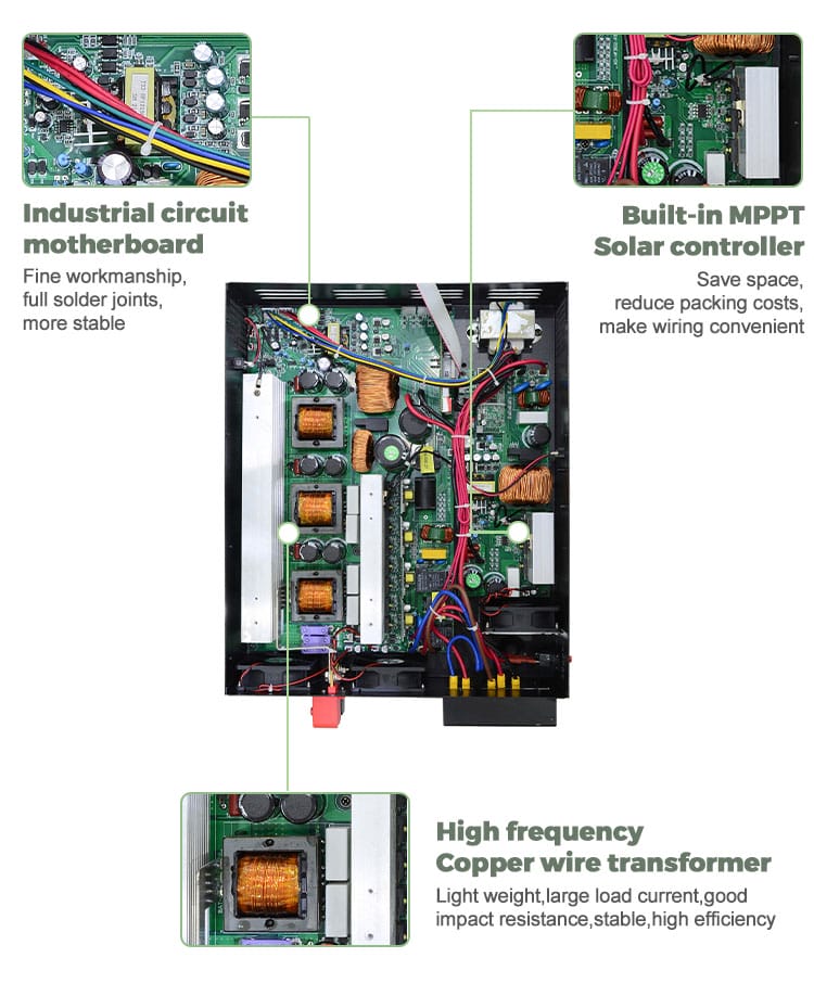 off grid solar inverter without battery circuit board