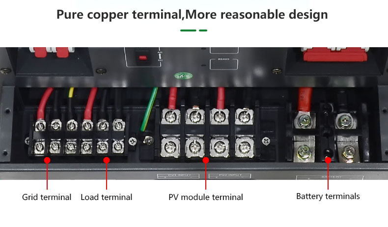 solar inverter dc to ac pure copper terminal