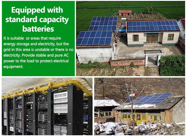 single phase solar inverter with large capacity batteries