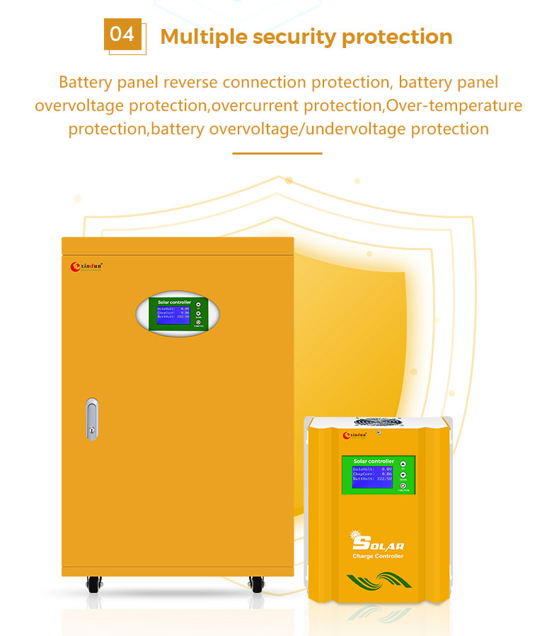 solar battery regulator - multiple security protection